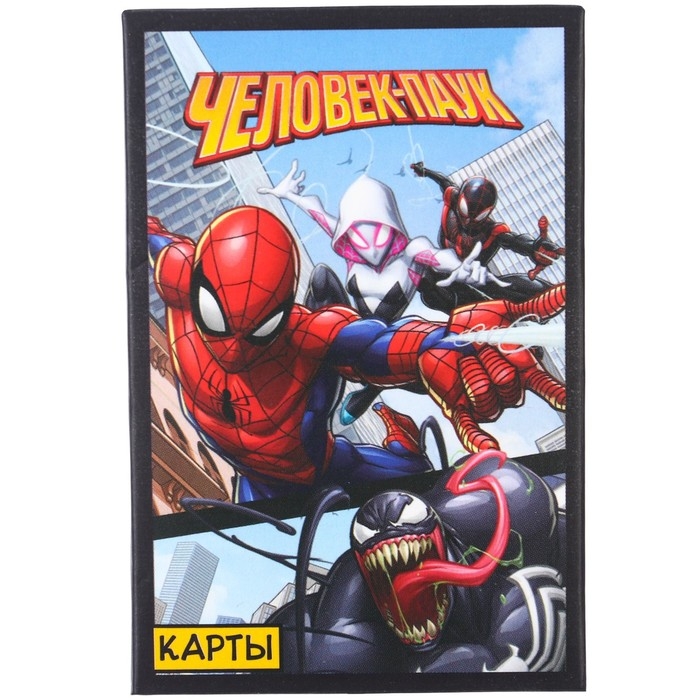 Карты игральные Карты игральные "Комикс" Человек-паук, Марвел