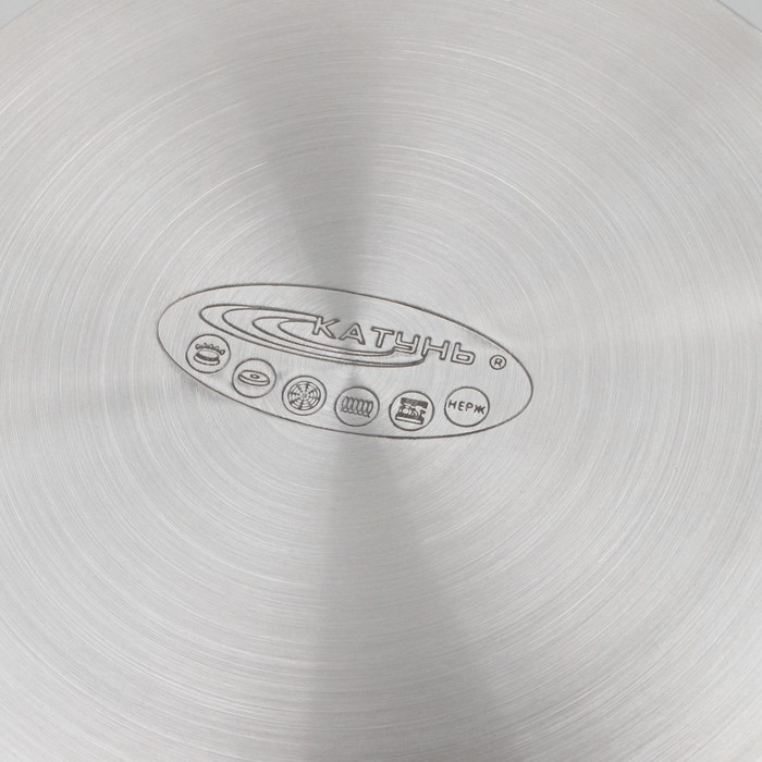 Кастрюля &laquo;Альта&raquo;, 5,2 л, d=24 см, капсульное дно, стеклянная крышка, индукция