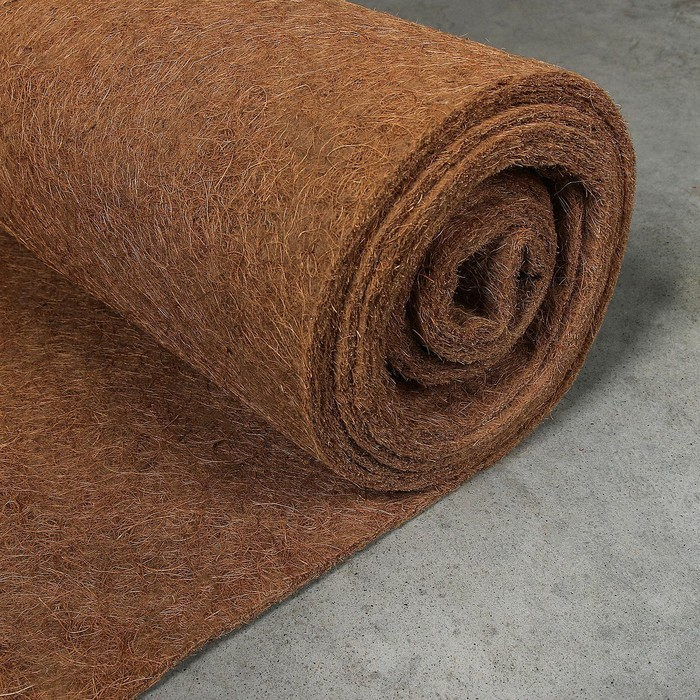 Кокосовое полотно для мульчирования, 5 × 1 м, «Мульчаграм» Кокосовое полотно для мульчирования, 5 × 1 м, «Мульчаграм»