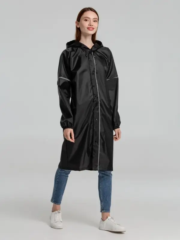 Дождевик со светоотражающими элементами Rainman Blink, черный, размер XXL
