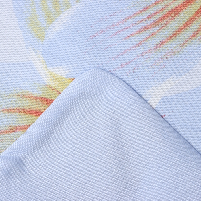 Постельное бельё Павлайн Евро Цветение на голубом 200х220, 200х220, 70х70см 2шт полисатин 70г/м, полиэстер 100%