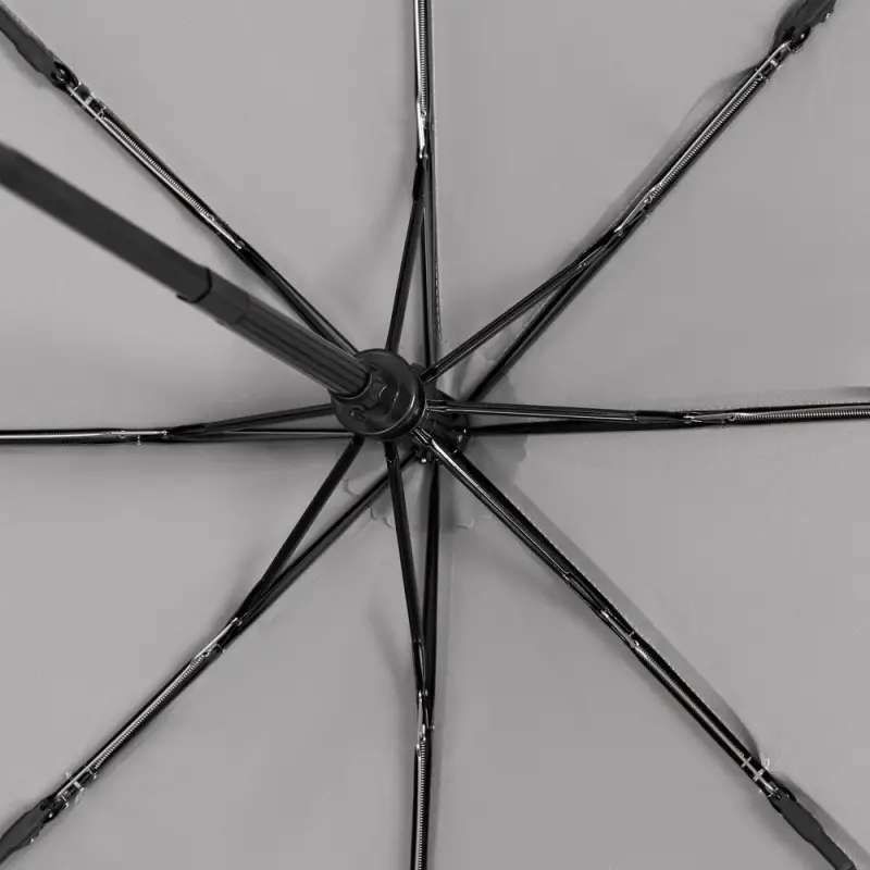 Зонт складной Hard Work с проявляющимся рисунком, серый