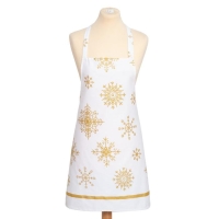 Фартук "Этель" Золотые снежинки 60х65 см, 100%хл, 190г/м2 Фартук "Этель" Золотые снежинки 60х65 см, 100%хл, 190г/м2