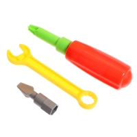 Конструктор винтовой «Обучающая мозаика», 4 в 1, стол+стул, с электрическим шуруповёртом Конструктор винтовой «Обучающая мозаика», 4 в 1, стол+стул, с электрическим шуруповёртом