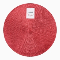 Салфетка сервировочная Доляна цв.красный, d 38 см Салфетка сервировочная Доляна цв.красный, d 38 см