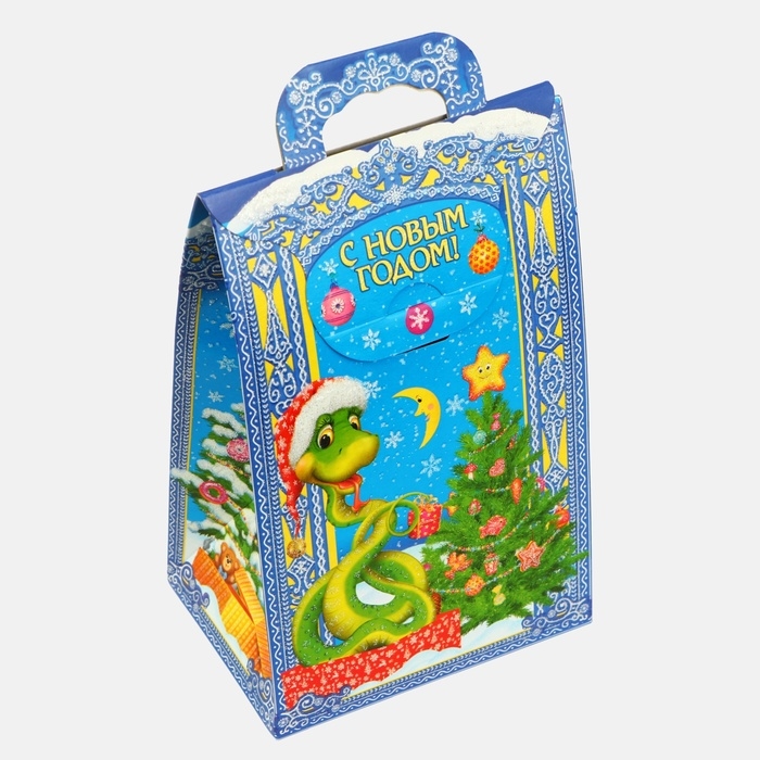 Новый год. Подарочная коробка новогодняя Сумочка мини Новый год. Подарочная коробка новогодняя Сумочка мини "Визит" 140 x 100 x 223 см.