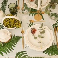 Скатерть Этель "Папоротник" 144х180+/-2см, репс 220 г/м2, 100% хл Скатерть Этель "Папоротник" 144х180+/-2см, репс 220 г/м2, 100% хл