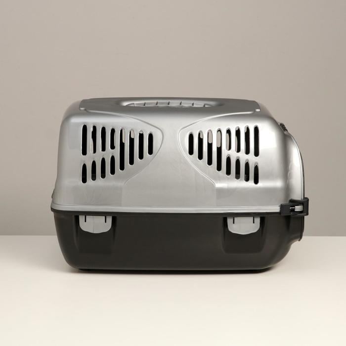 Переноска для животных Переноска для животных "Сириус", 33,5 х 31 х 50 см, серый перламутр