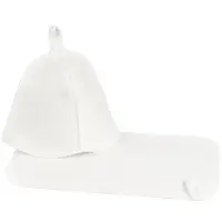 Набор для бани Heat Off с ковриком, белый Набор для бани Heat Off с ковриком, белый