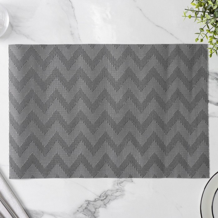 Набор салфеток сервировочных на стол Magistro, 4 шт, 30&times;45 см, цвет чёрный