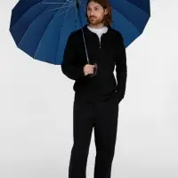 Зонт-трость Hit Golf, темно-синий Зонт-трость Hit Golf, темно-синий