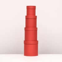 Набор шляпных коробок 4 в 1 "Красный", 20 × 20 ‒13 × 13 см Набор шляпных коробок 4 в 1 "Красный", 20 × 20 ‒13 × 13 см