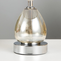 Лампа настольная 16712/1 E27 40Вт хром 22х22х32 см RISALUX