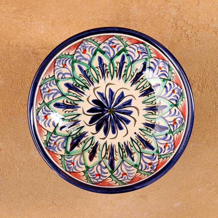 Конфетница Риштанская Керамика 12см, микс