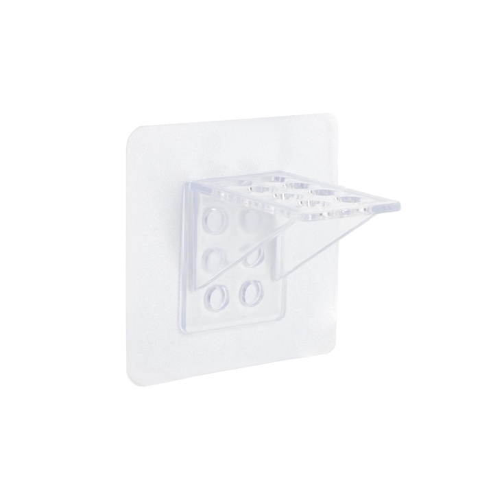 Полкодержатель с клейкой поверхностью ТУНДРА, прозрачный, набор 8 шт. Полкодержатель с клейкой поверхностью ТУНДРА, прозрачный, набор 8 шт.