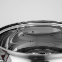 Кастрюля из нержавеющей стали Доляна &laquo;Вернер&raquo;, 1,9 л, d=16 см, с крышкой