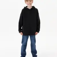 Худи детское оверсайз Houdini, черное, 6 лет