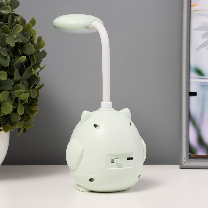 Ночник Ночник "Сова" LED 3Вт USB АКБ фисташковый 8,5х7х20 см