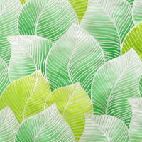 Штора для ванной Доляна &laquo;Листья&raquo;, 180&times;180 см, EVA