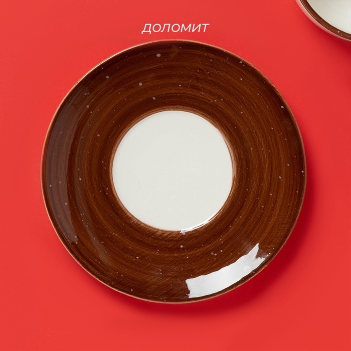 Чайная пара новогодняя Доляна &laquo;Имбирные человечки&raquo;, кружка 12,5&times;9,3&times;6,5 см, блюдце d=15 см