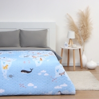 Покрывало "Этель" 1,5 сп Around the world 145*210±5 см, микрофибра Покрывало "Этель" 1,5 сп Around the world 145*210±5 см, микрофибра