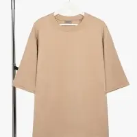 Футболка оверсайз унисекс Kosmos 2.0, бежевая, размер XS/S