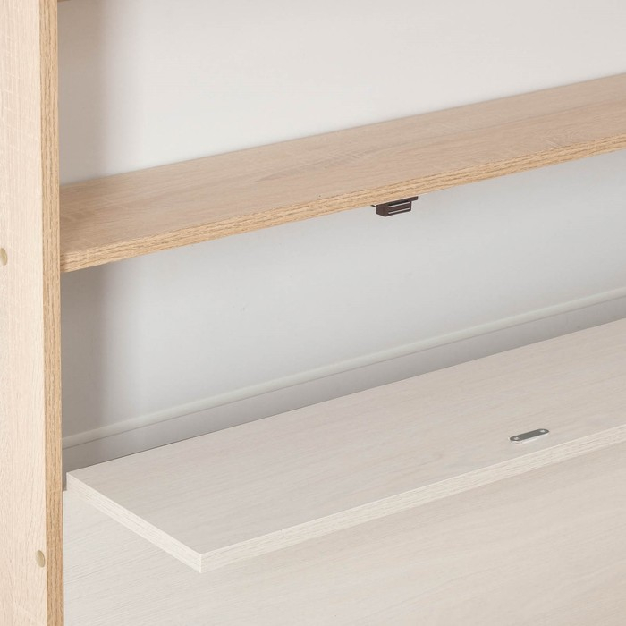 Кровать Бася-1 1600х2000 дуб сонома/ясень анкор светлый Кровать Бася-1 1600х2000 дуб сонома/ясень анкор светлый