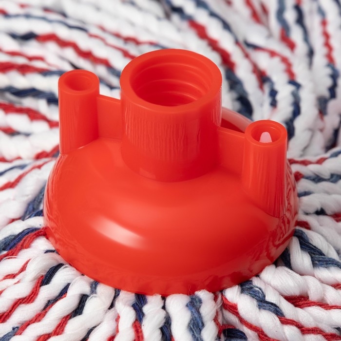 Насадка для швабры верёвочная Доляна, микрофибра, 30&times;7&times;6,5 см, цвет МИКС