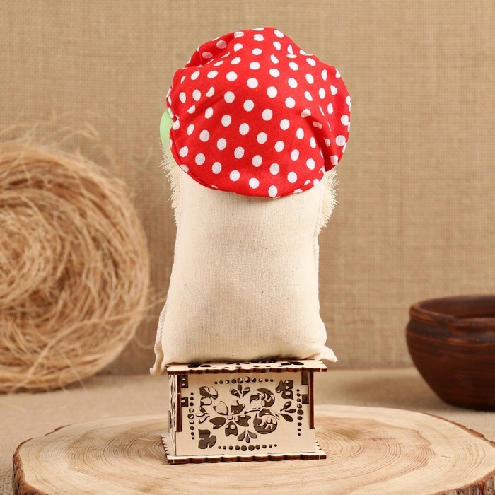 Оберег - шкатулка &laquo;Домовой с ложкой&raquo;, 25 см, микс