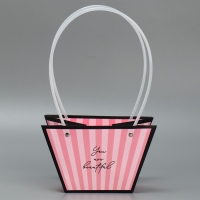 Пакет для цветов &laquo;Нежность&raquo;, 20 х 12 х 20 см