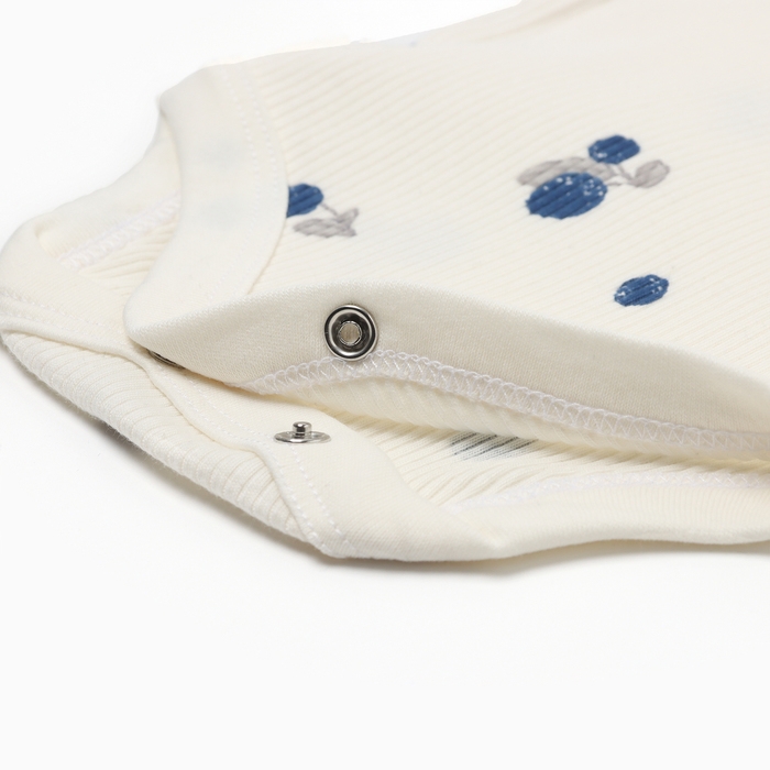 Боди с дл. Рукавом Крошка Я Blueberry  р. 68-74, молочный