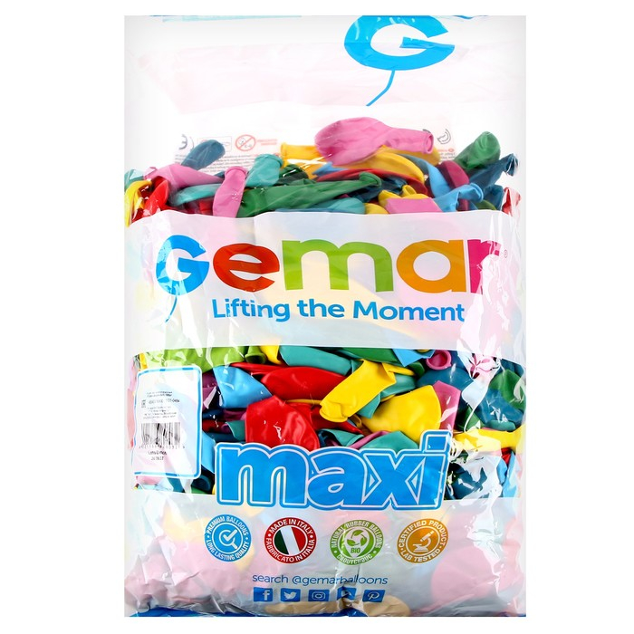 Шар латексный 9 Шар латексный 9", пастель, набор 1000 шт., цвета МИКС