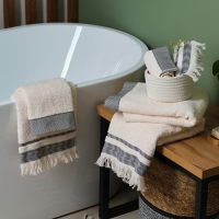 Полотенце махровое LoveLife &laquo;Бриз&raquo; 70х120 см, чёрный, 100% хлопок, 500 гр/м2