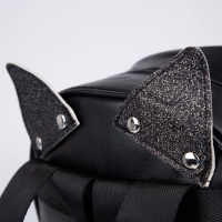 Рюкзак детский для девочки с блестками &laquo;Котик&raquo;, съемные элементы, 27х23х10 см