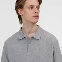 Рубашка поло унисекс Pacific, серый меланж, размер 4XL