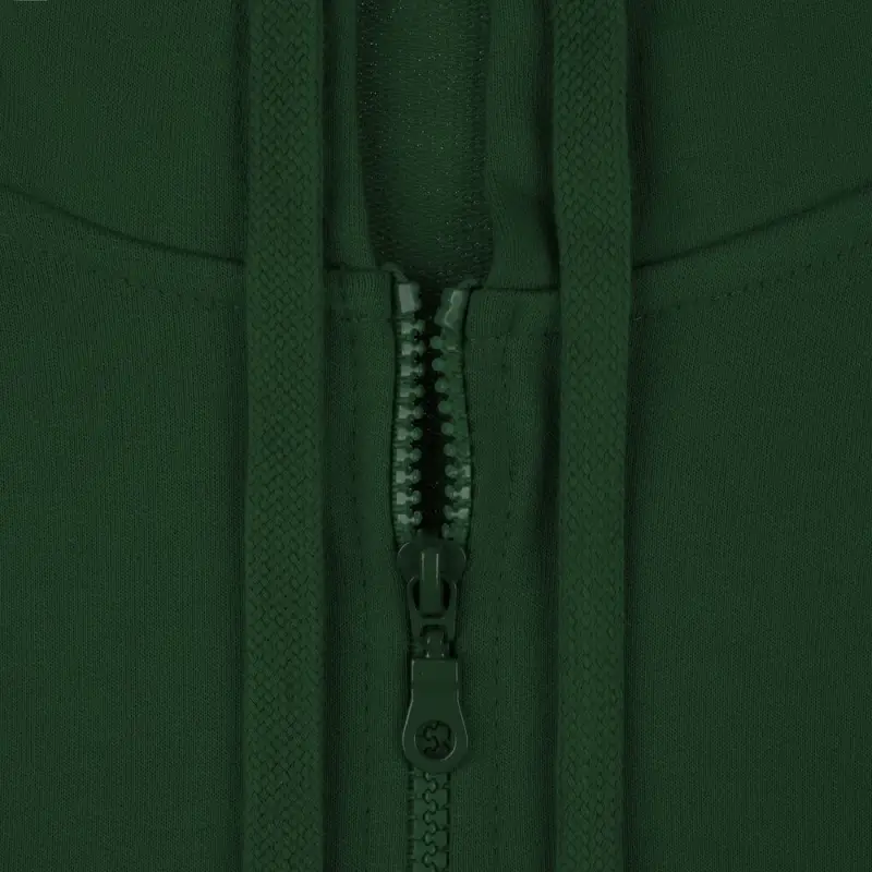 Толстовка на молнии с капюшоном Siverga 2.0, темно-зеленая, размер 3XL