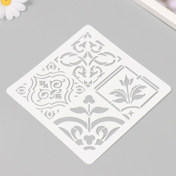 Трафарет плитка 15х15 см