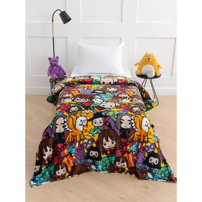 Плед Павлинка Гарри Поттер герои 100х150см, аэрософт 190г/м, пэ100%