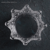 Салатник стеклянный фигурный &laquo;Корона&raquo;, d=12 см