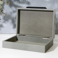 Шкатулка для украшений &laquo;Классика&raquo; экокожа, набор 2 шт.