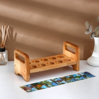 Пасхальный набор Adelica, подставка для яиц на ножках 10 ячеек, термонаклейки 7 шт, берёза Пасхальный набор Adelica, подставка для яиц на ножках 10 ячеек, термонаклейки 7 шт, берёза