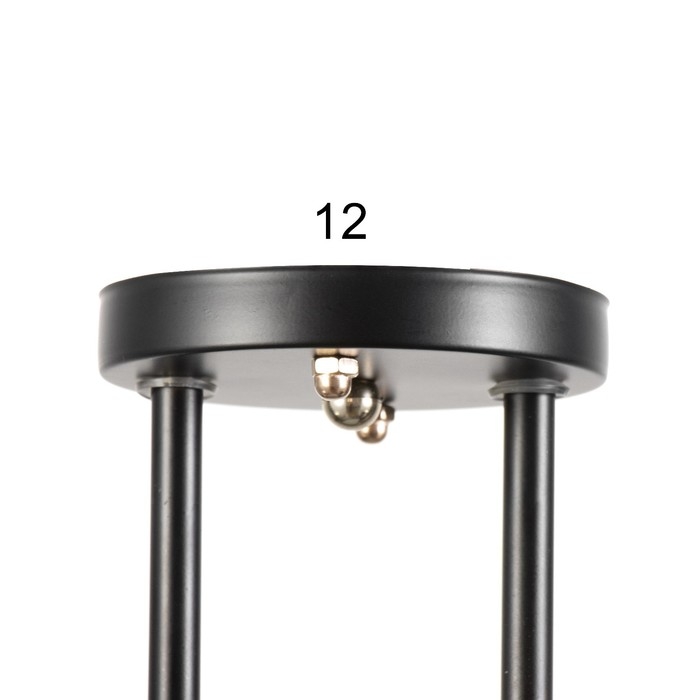 Люстра "Шарлин" 2хЕ27 40Вт черный 46х25х26 см BayerLux