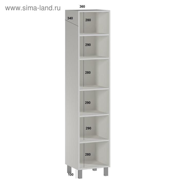 Пенал для ванной комнаты зеркальный, 36 х 36 х 195 см