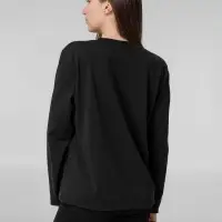 Футболка с длинным рукавом Lehta, черная, размер XL