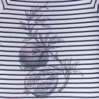 Футболка женская Grand Granat, белая с синим, размер XS