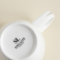 Кружки SL Home &laquo;Каскарон&raquo;, 380 мл, 11,8&times;8,5&times;10,4 см, набор 2 шт, костяной фарфор, белые