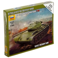 Сборная модель «Советский средний танк Т-44» Звезда, 1/100, (6238) Сборная модель «Советский средний танк Т-44» Звезда, 1/100, (6238)