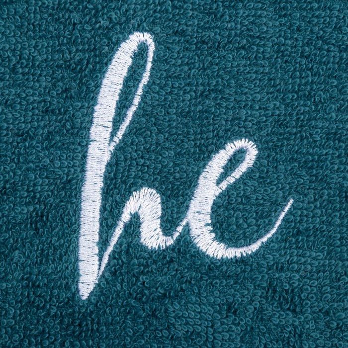 Набор полотенец Набор полотенец "She & He" 35х50 см-2 шт, 100% хлопок, 350 г/м2