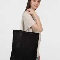 Холщовая сумка на плечо Juhu, черная