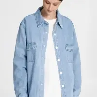 Куртка джинсовая O3, голубая, размер XS/S